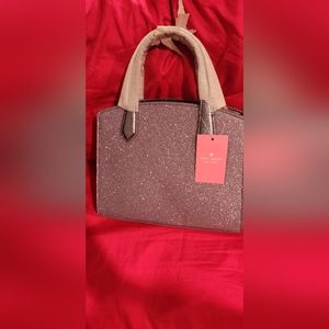 Purple glitter Kate Spade bag